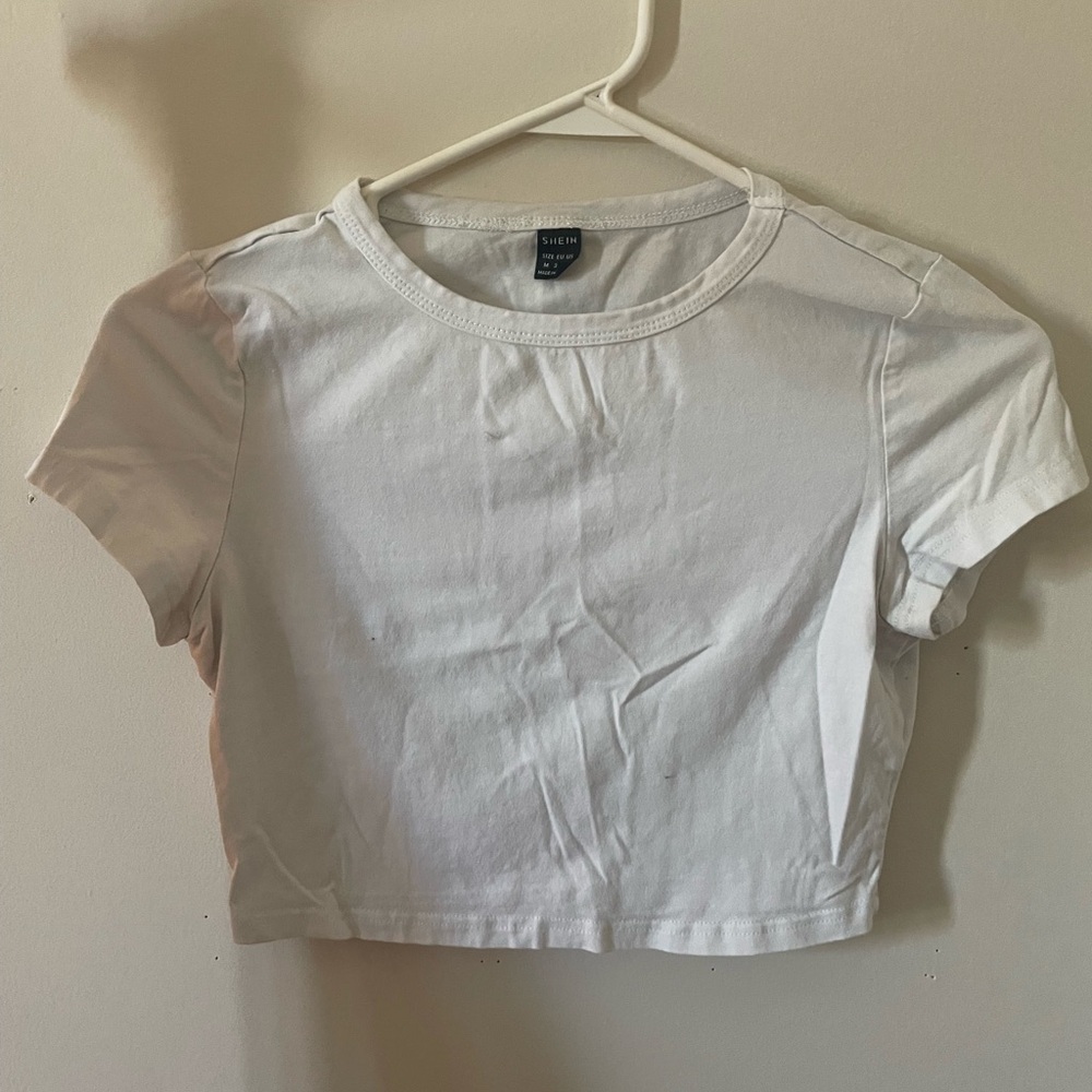 White crop top